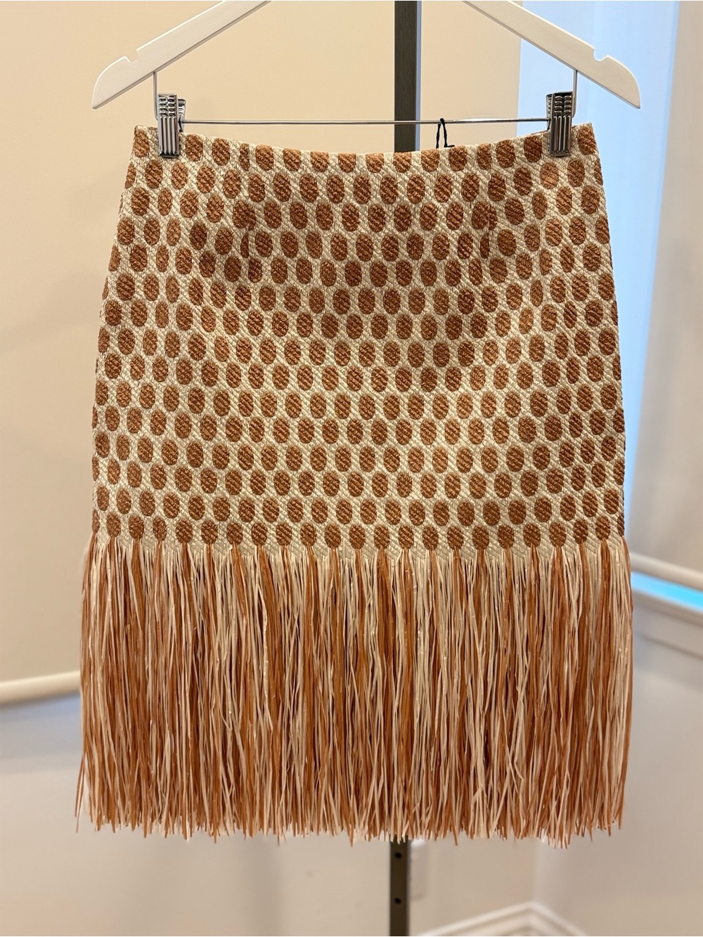 Sara Roka Raffia Fringe Skirt - Picture 2 of 8